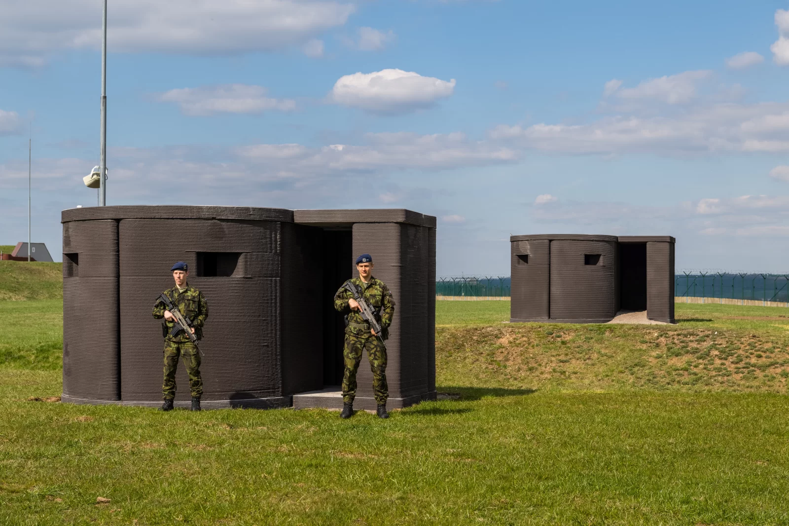 World’s first 3D printed air base fortification